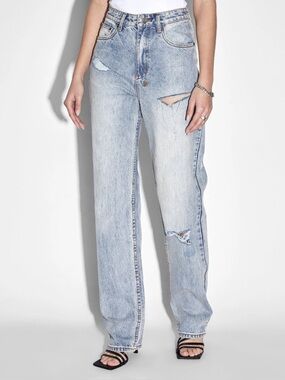 Ksubi Playback Skream Trashed Jeans Size 26 Blue